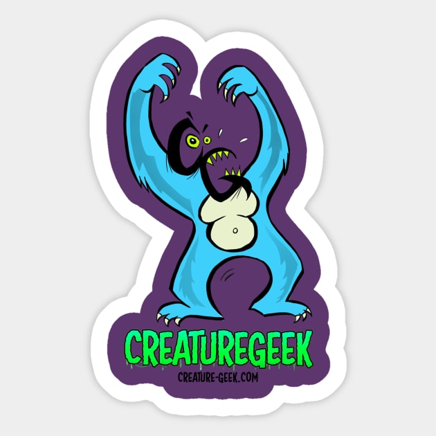 Creature Geek Yeti Sticker by CreatureGeek